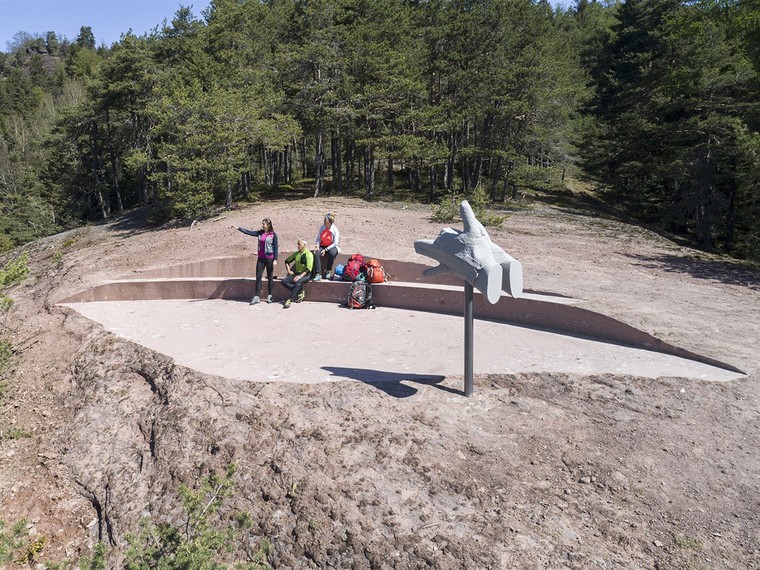 意大利岩层步道KNOTTNKINO³休息区景观