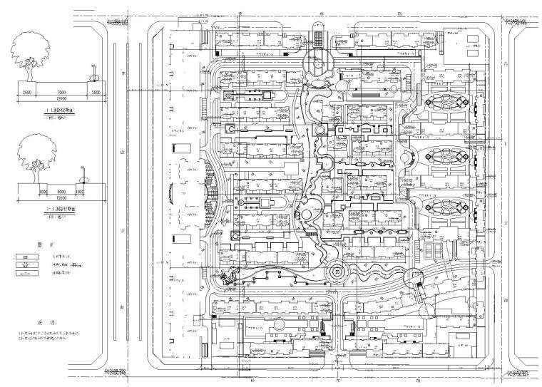 [吉林]长春某花园小区住宅楼建筑群设计施工图(含总图)-总图