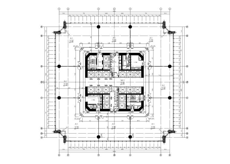 35层办公楼建筑施工图纸资料下载-[广州]59层超高层框筒商业办公楼建筑结构施工图（2013）