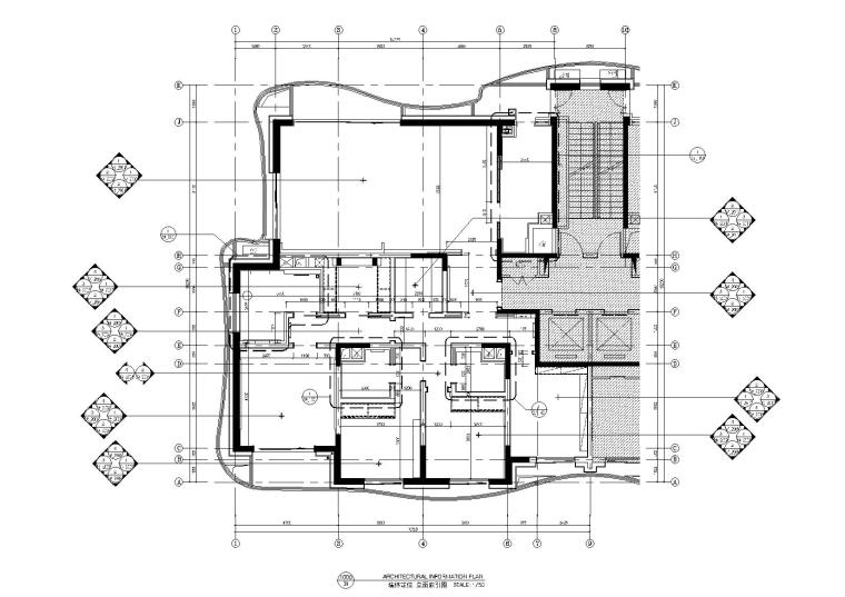 室内方案全套cad资料下载-[上海]中信泰富九庐豪宅样板间深化方案47P+效果图+全套CAD施工图+物料表