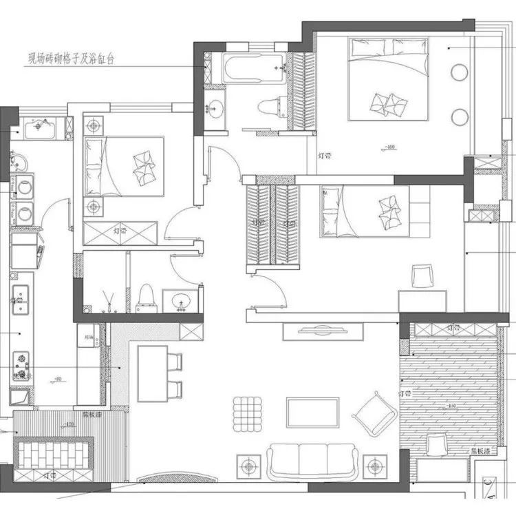 家居室内施工图130平方资料下载-日式风格收纳就是多，130平三居这样装修，不得不佩服设计师