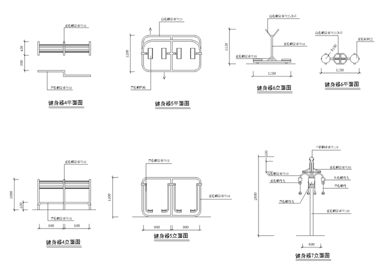 健身器cad节点详图-健身器 2_看图王