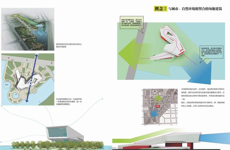 [山东 ]现代风格文化馆建筑方案文本（JPG+20页）-概念设计二