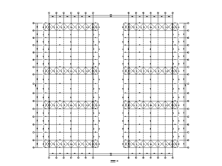 物流仓库平面布置图资料下载-单层双跨双坡门式刚架物流仓库厂房结构图