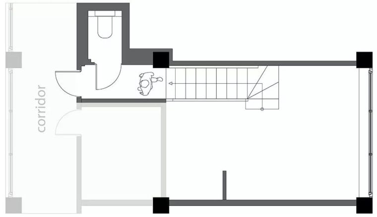 户型室内空间的尺寸资料下载-33㎡小户型单身公寓，柜门后的空间太能“装”了吧！