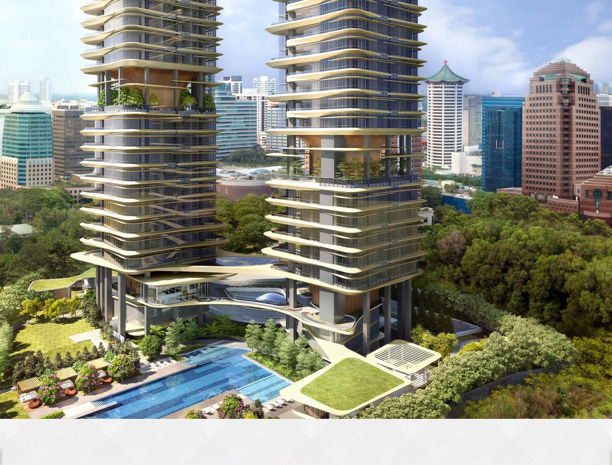 新加坡居民楼房高楼林立摄影图高清摄影大图-千库网