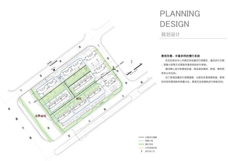 [上海]青浦区盈浦街道淀山湖大道居住区建筑方案文本（华东院设计|PDF+110页）-景观完善、丰富多样的慢行