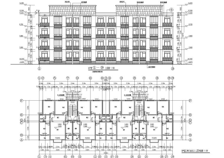 小型地块规划资料下载-[绵竹市汉旺新城]某地块A、B区住宅楼群建筑施工套图（灾后重建工程带节能设计）