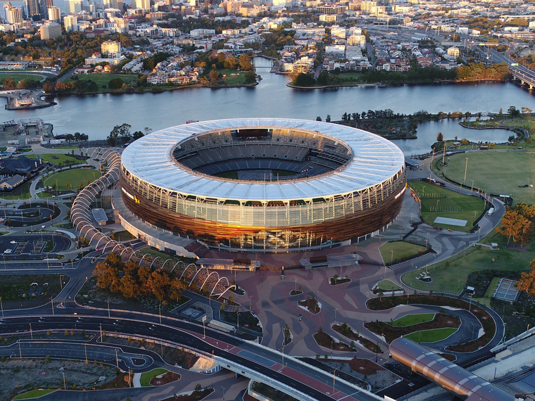 体育场地及设施图集资料下载-澳大利亚Optus Stadium体育场