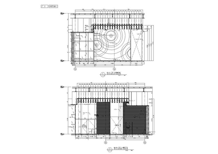 [上海]上海环球金融中心93层工程项目施工图-93层门厅二展开图