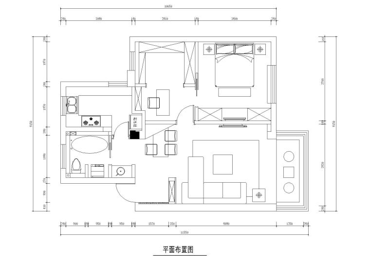 常熟装修样板房资料下载-[江苏]常熟五星新村样板间CAD施工图+实景图