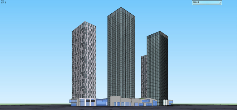 知名地产高层办公楼建筑模型设计（现代风格）-知名地产高层办公楼 (3)