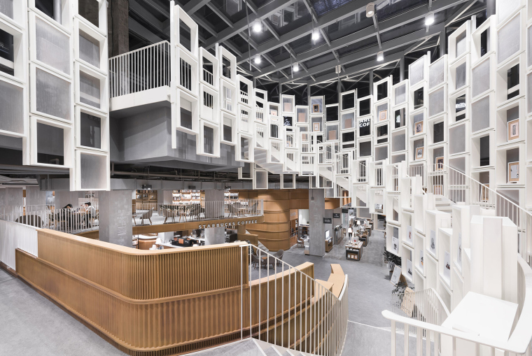 现代室内书店设计CAD资料下载-[浙江]宁波筑蹊生活主题书店“流动且富有变化的空间  ”室内设计