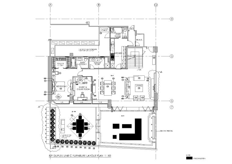 [加拿大]Yabu Pushelberg-拟议住宅开发CAD施工图+实景拍摄-平面布局图