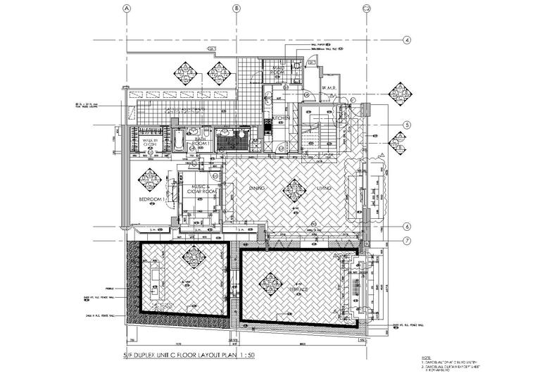 [加拿大]Yabu Pushelberg-拟议住宅开发CAD施工图+实景拍摄-地面铺装图