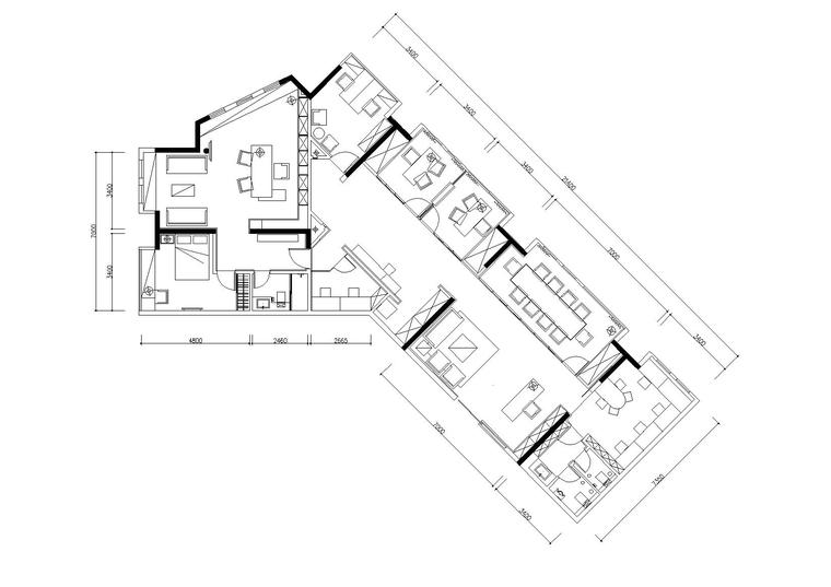 办公室会设计效果图资料下载-[广东]融海投资办公室设计施工图+效果图