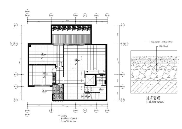 [三亚]新加坡SCDA设计-三亚艾迪逊A+B户型私人别墅样板间建筑效果图+效果图+CAD施工图-地面深化平面