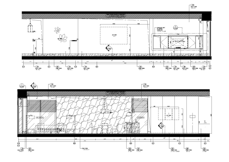 [三亚]新加坡SCDA设计-三亚艾迪逊A+B户型私人别墅样板间建筑效果图+效果图+CAD施工图-立面图（1）