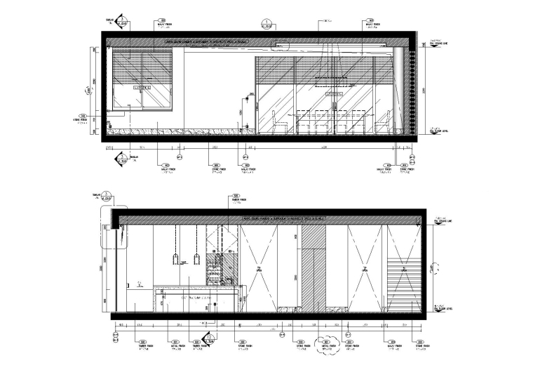 [三亚]新加坡SCDA设计-三亚艾迪逊A+B户型私人别墅样板间建筑效果图+效果图+CAD施工图-立面图（2）