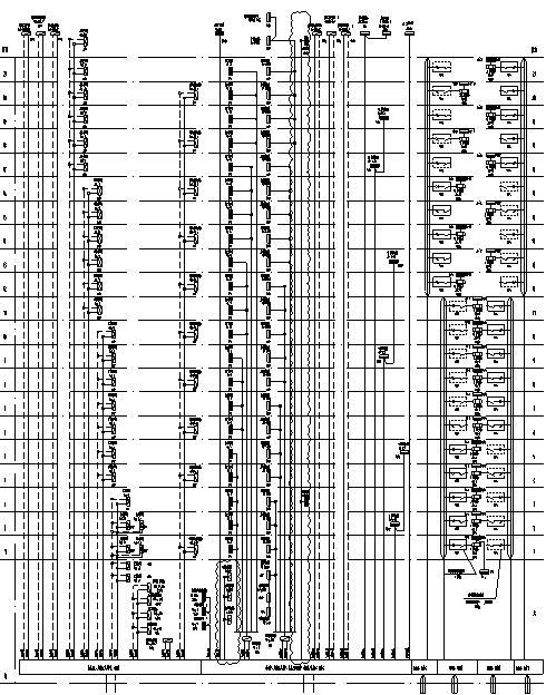 北京中关村科技园大型办公园区及配套商业电气竣工图-竖向配电系统