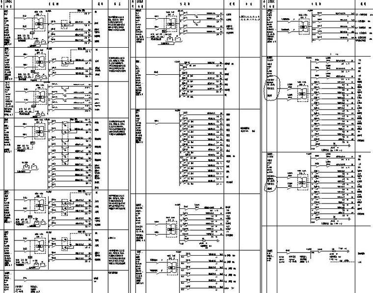 北京中关村科技园大型办公园区及配套商业电气竣工图-配电系统图