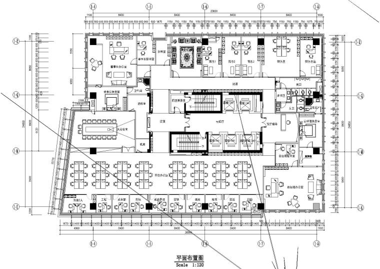 高清办公楼效果图资料下载-[安徽]亳州杨宝富样板间CAD施工图+效果图