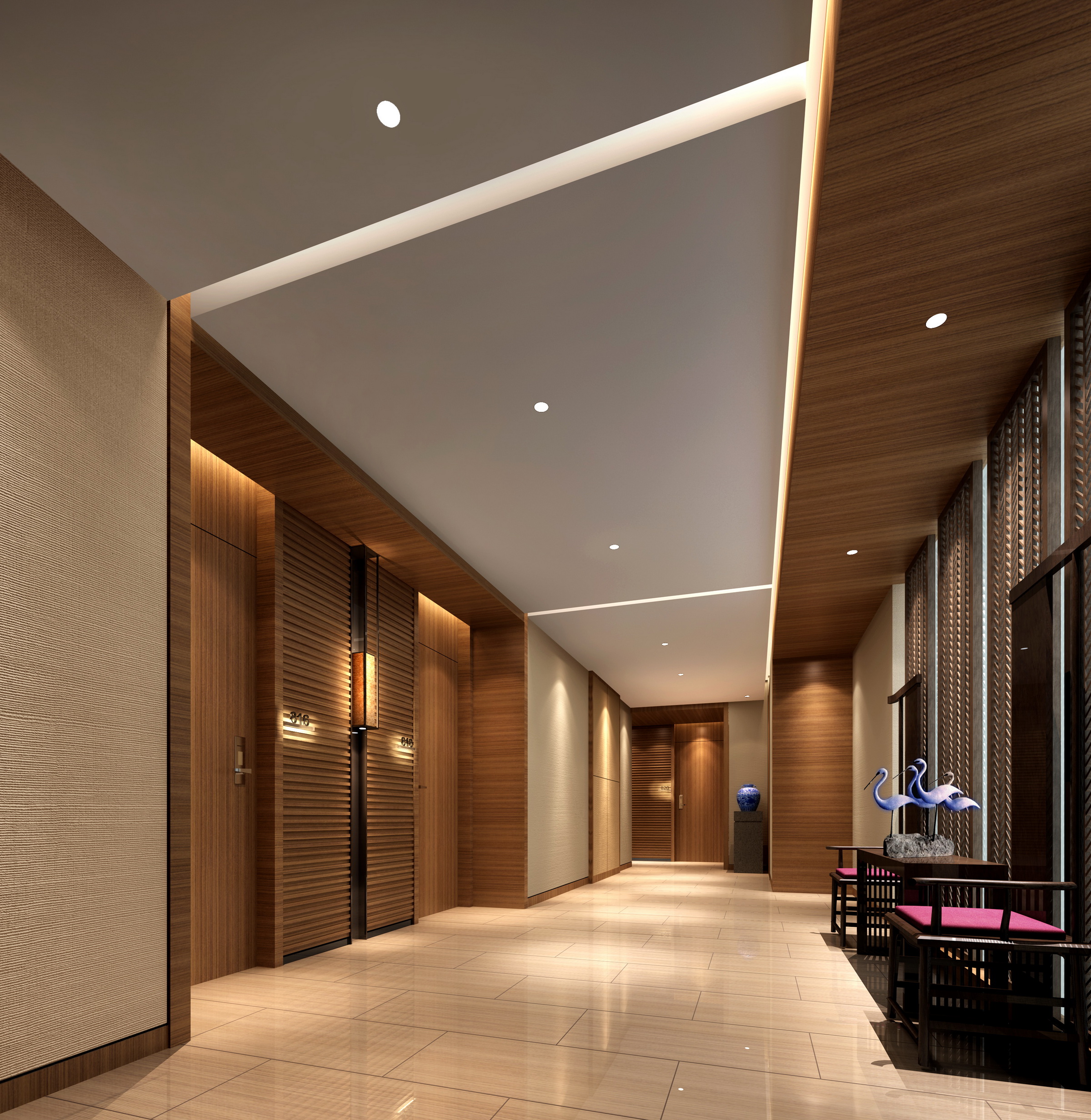 [三亚]豪华之最国际连锁品牌新中式五星级商务度假酒店装修施工图(含