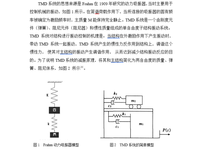 抗震阻尼器工程资料下载-[论文]调谐质量阻尼器（TMD）在高层抗震中的应用