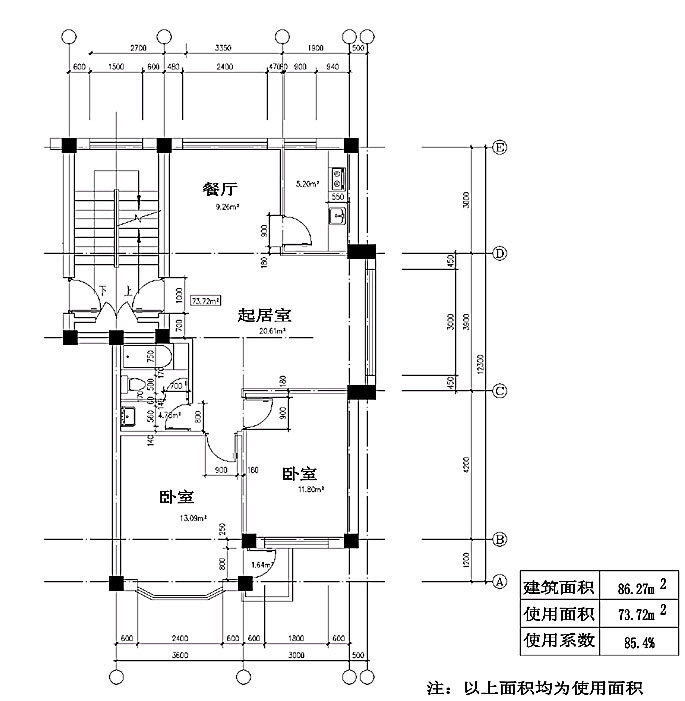 南北通透户型方正二居三居户型图21套（JPG）-大连JHX02