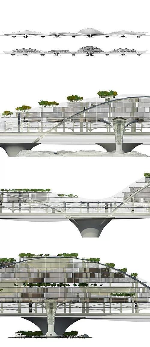 颠覆传统的景观桥概念设计——韩国白南准媒体大桥​_15