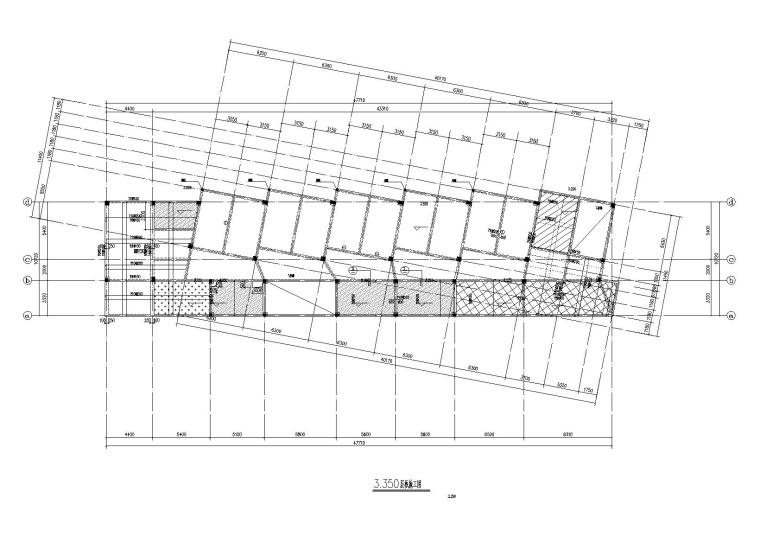 6层建筑结构全套施工图纸资料下载-6层框架结构员工休息室建筑结构施工图