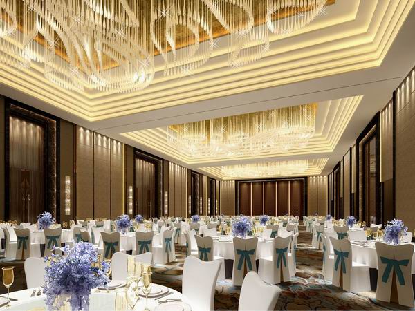 [山东]高档豪华国际五星级酒店宴会厅设计施工图(含效果)