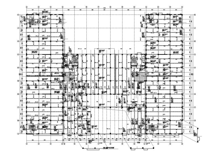 10层平面图资料下载-6层框架剪力墙科研楼建筑结构施工图2016