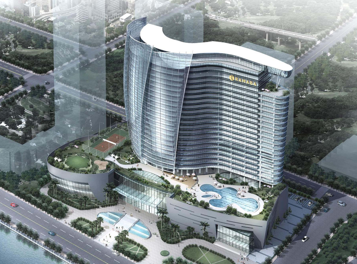 25层酒店建筑资料下载-[广州]25层大型高档酒店建筑设计方案文本