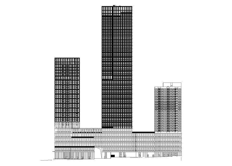 豪盛商业广场效果图资料下载-[重庆]现代风格知名商业广场建筑设计施工图（含效果图）