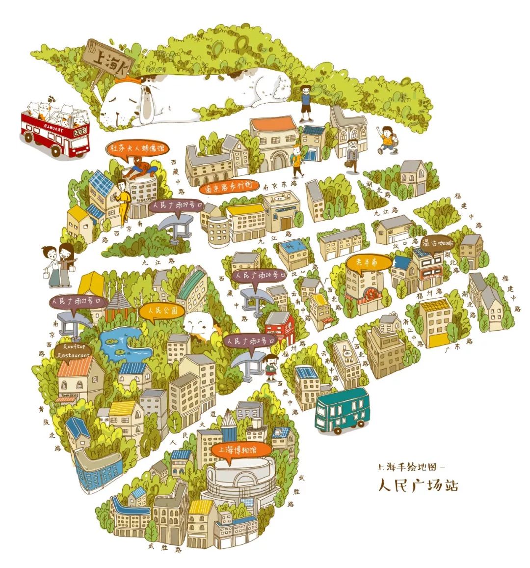 插画遇上地图,萌呆了!-景观设计-筑龙园林景观论坛