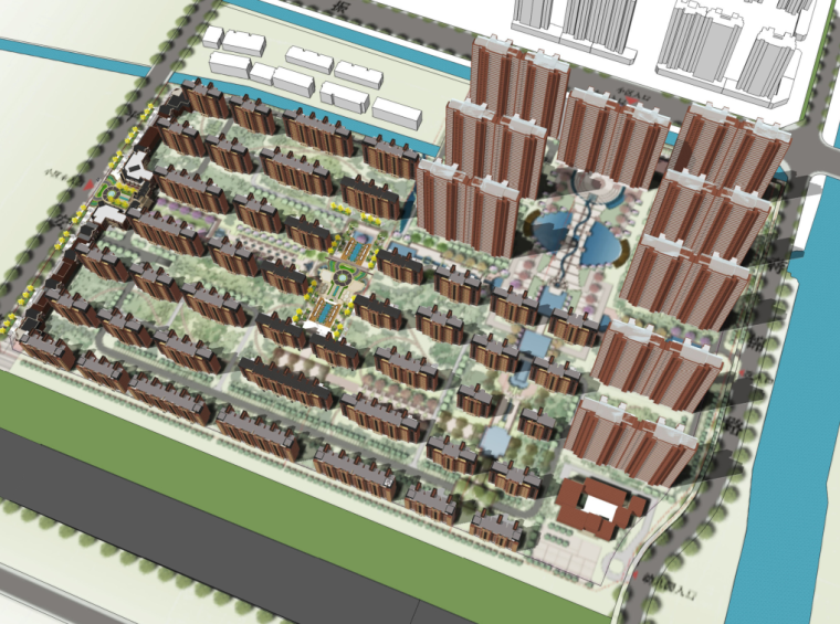 居住区地下车库平面资料下载-[江苏]欧陆风格居住区建筑方案文本（筑原设计|PDF+67页）