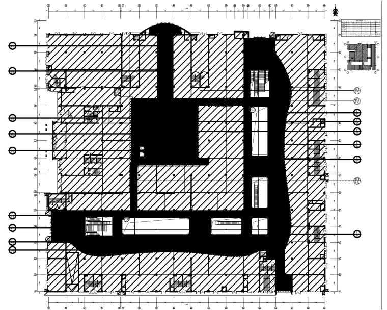 [甘肃]山丹世博购物广场室内装饰工程CAD施工图+效果图-5一层地面标高