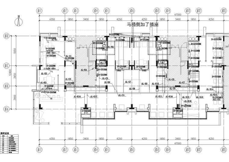 [广东]肇庆君山公馆销售中心CAD施工图+效果-电气插座图