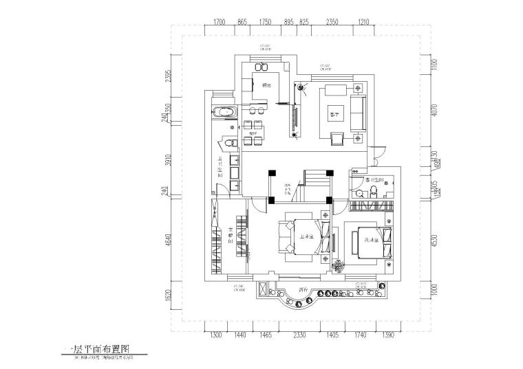 家装整体户型效果图资料下载-[香港]香港罗静家挑层户型施工图+效果图