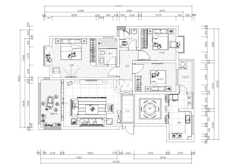 住宅cad全套资料下载-[四川]乐山锦绣星城样板间CAD全套施工图