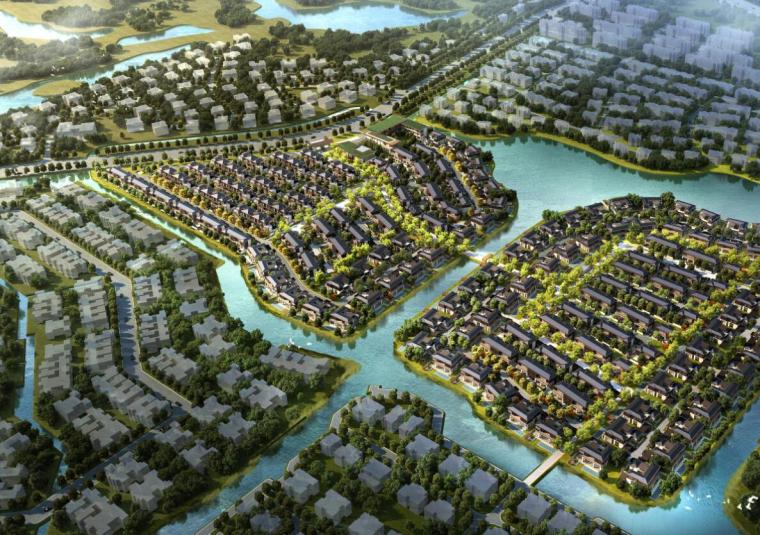 四川新中式风格轻奢豪宅资料下载-[上海]新中式风格低密度滨水豪宅建筑规划设计 （HZS设计|PDF+149页）