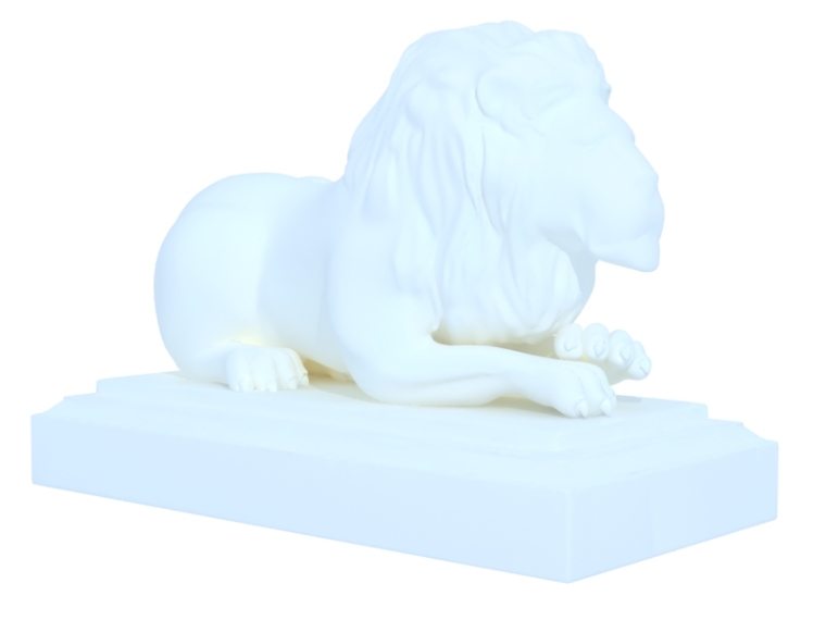 石头狮子su模型资料下载-狮子雕塑3D模型下载