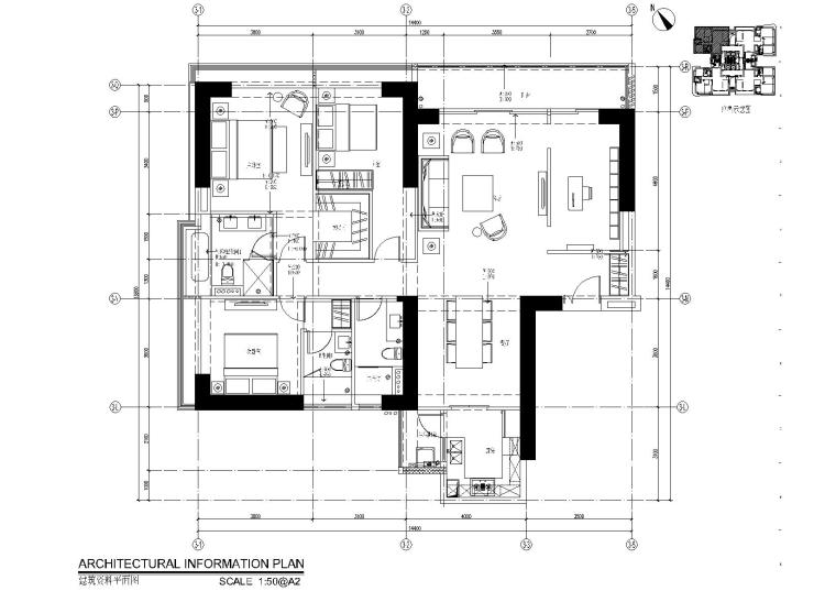 平层住宅图纸资料下载-华润城润府188+225㎡平层精装样板间施工图+物料书(含公共区域+电梯桥箱）