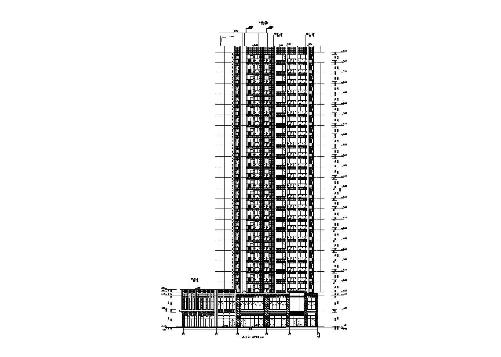 5栋1区建筑立面图2