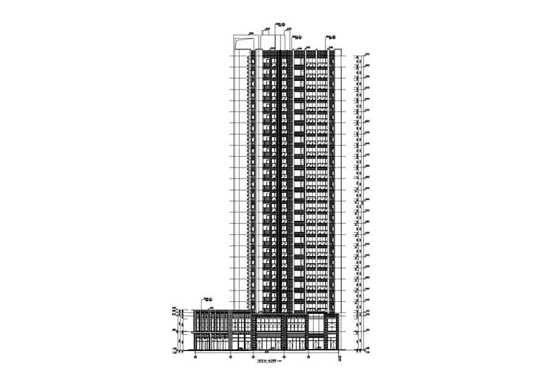 26层剪力墙结构商业 住宅楼建筑结构图2017