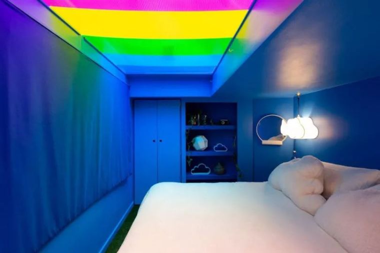 室内设计超夸张的七彩二居室 仿佛生活在彩虹里_14
