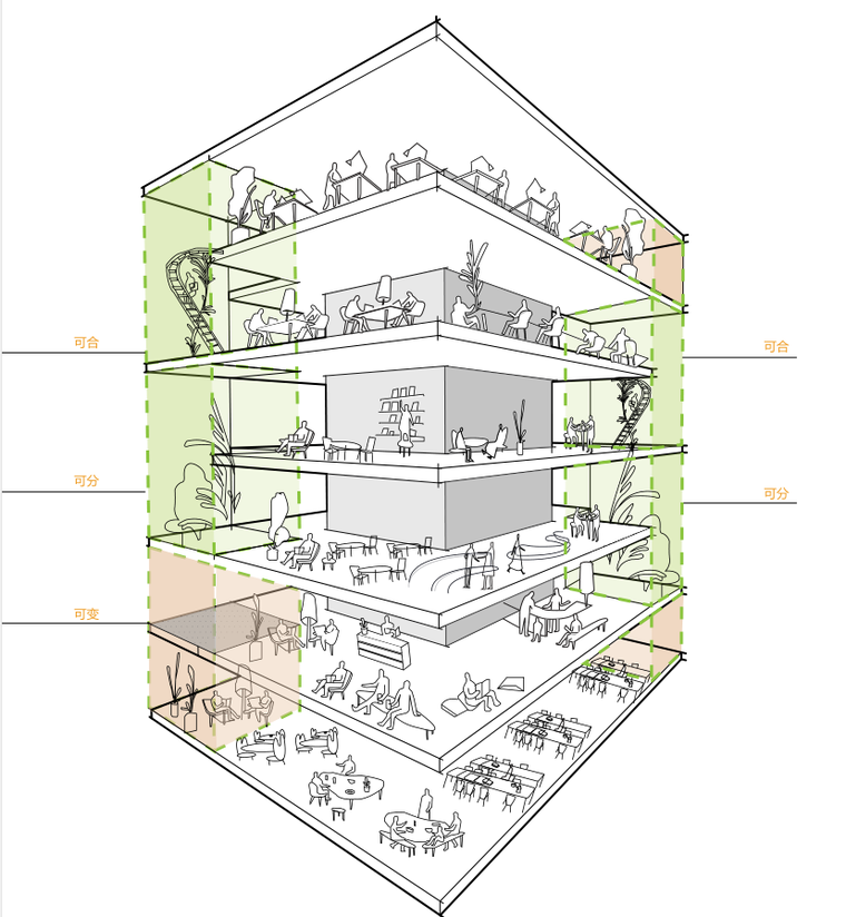 [广东]现代风格商业办公楼建筑方案文本设计（PDF+40页）-塔楼设计三