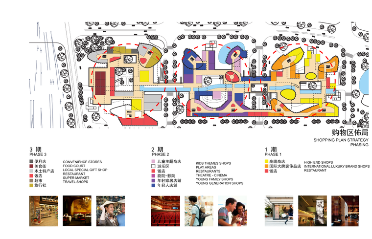 [江苏]证大现代风格商业办公建筑方案文本（PDF+65页）-购物区佈局