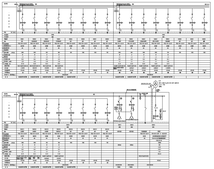 湖南大型交通枢纽及配套建筑电气及弱电智能化施工图-低压配电系统图